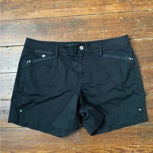 WHBM Black Cargo Shorts Size 10